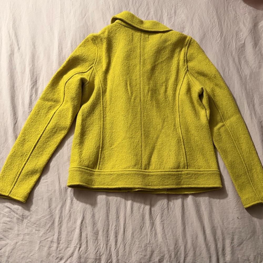 Tahari Women's Vibrant Yellow Leather Jacket - Picture 4 of 9